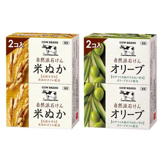Cow Brand Soap - Natural Soap Rice Bran - 100g x 2