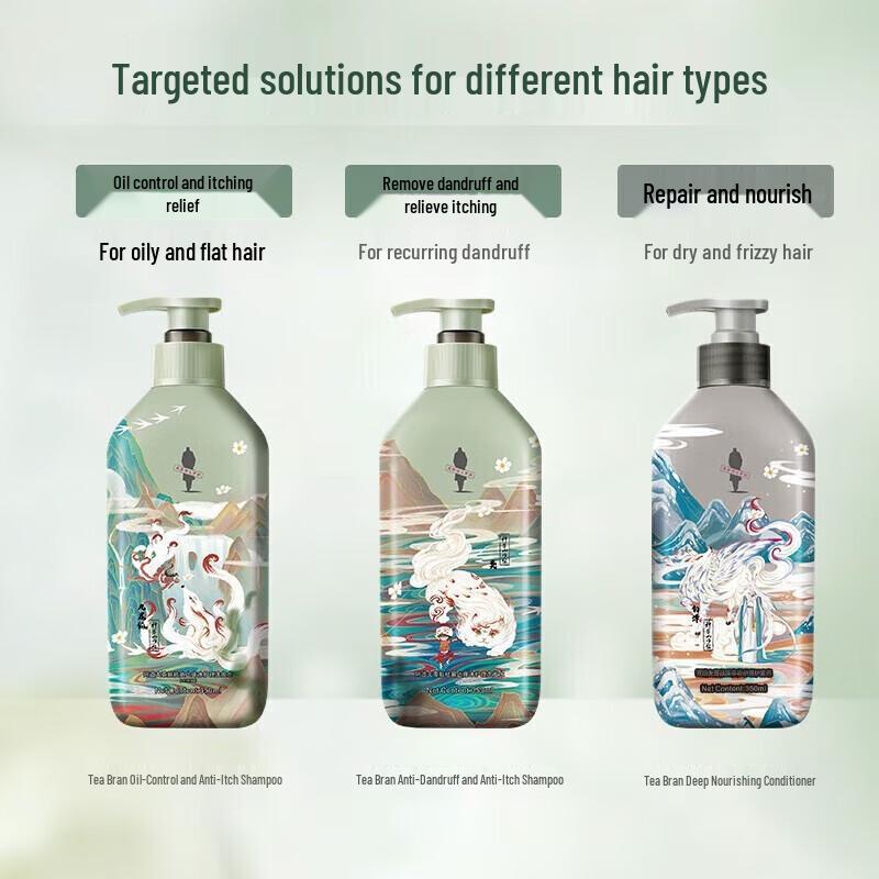 Adolph Tea Bran Hair Care Shampoo (Mythical Beast Edition)